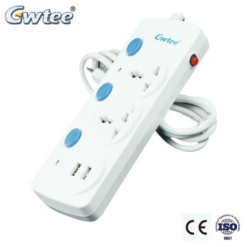 GWTEE supply white high quality creative electric extension sockets GT-6185A