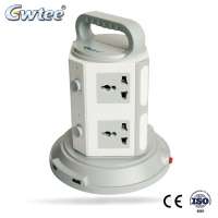 power strip with surge / overload protector, vertical socket usb multi outlet