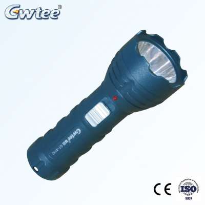 plastic small led torch light rechargeable powerful flashlight