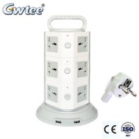 Tower extension socket with spike protector, vertical socket with usb